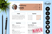 Creative Resume Template - Anthony, a Resume Template by Templates Design Co. (Thumbnail 1 of 17)