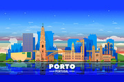 Porto Portugal skyline illustration, an Illustration by Sky and glass (Thumbnail 3 of 7)