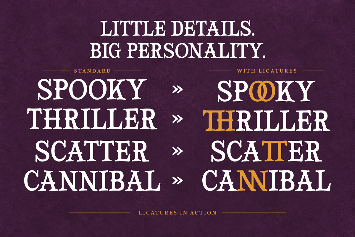 Fantasia Halloween - Spooky Typeface, a Serif Font by agnyhasyastudio (Photo 10 of 13)