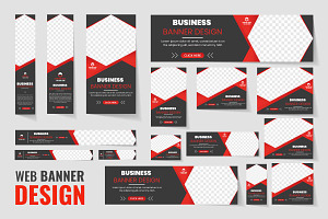 Business web banner set, a Templates & Theme by Tanuart