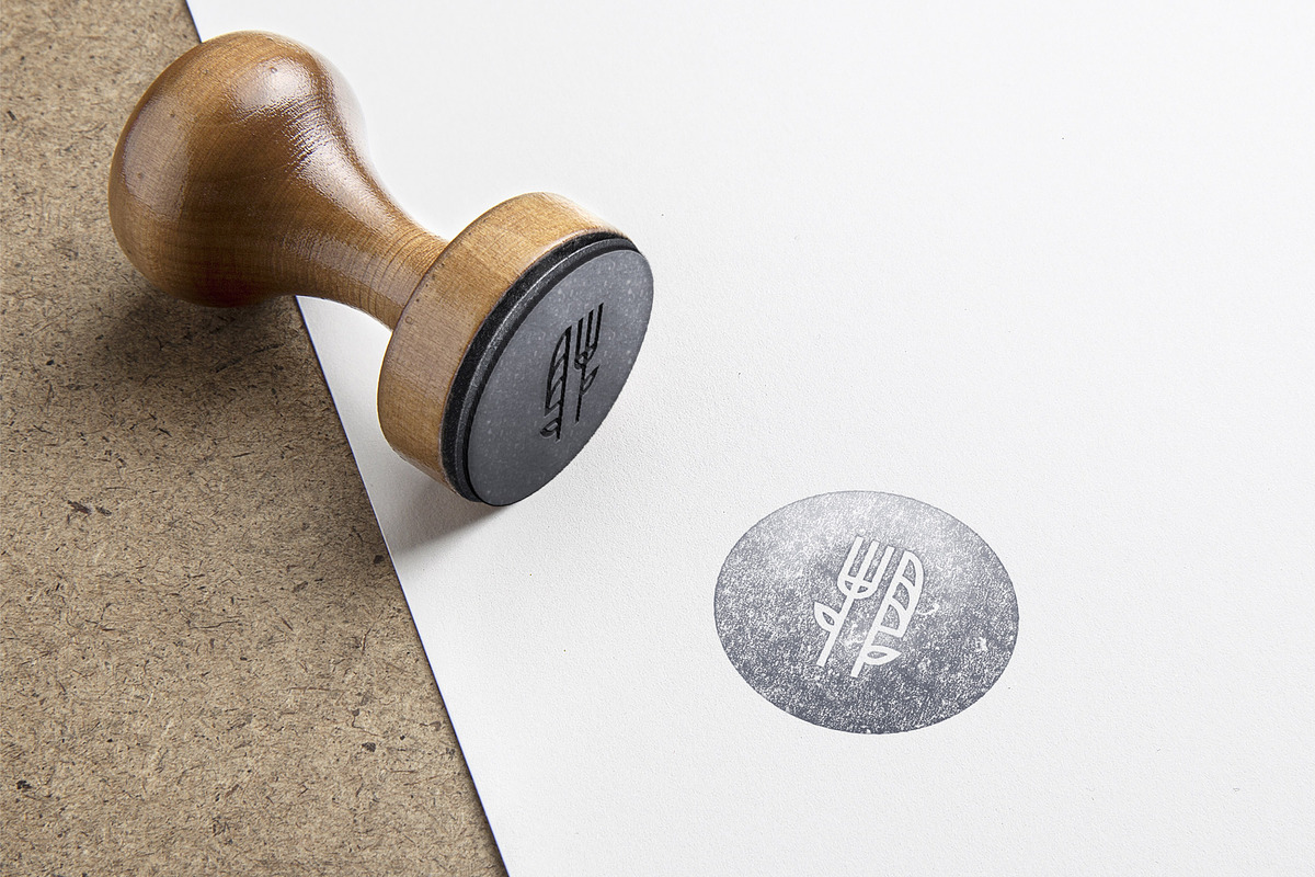 10 Minimal Healthy Food Logos, a Branding & Logo Template by GudBrand Studio (Photo 4 of 10)