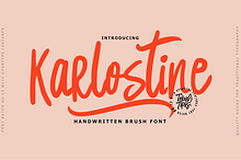 Karlostine - Handwritten Font