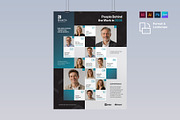 Meet The Team Org Chart Poster, a Poster Template by BrandPacks (Thumbnail 1 of 5)