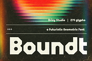 Boundt – Futuristic Geometric Font, a Sans Serif Font by Drizy (Thumbnail 1 of 8)