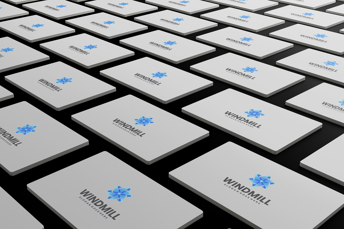Gradient Blue Windmill Logo Design, a Branding & Logo Template by Artnivora.Std (Photo 3 of 3)