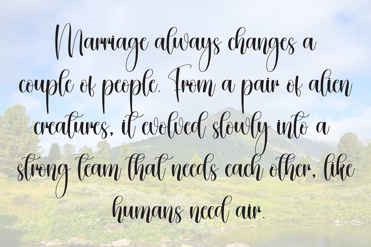 Mountain | Script Font, a Handwritten Font by Scratchones (Photo 6 of 9)
