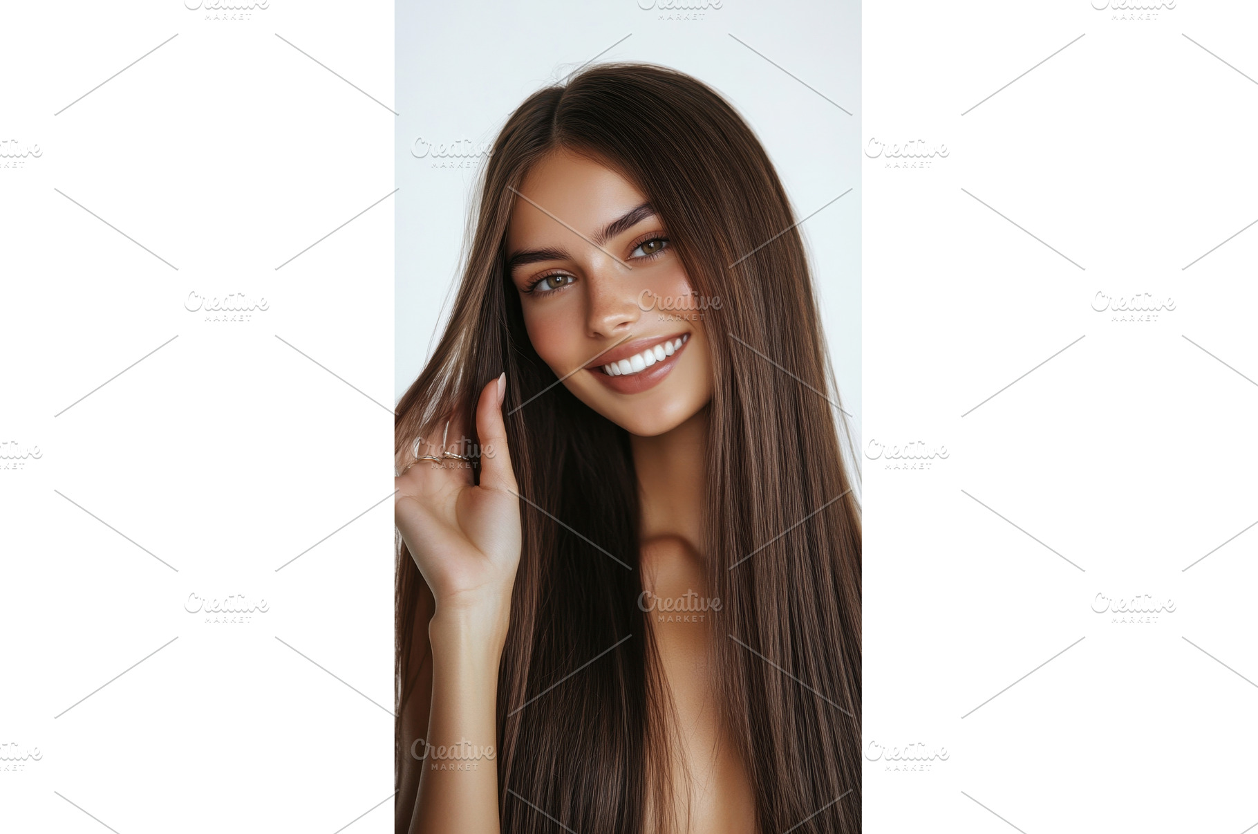 Happy woman with long hair, a Beauty & Fashion Photo by Beautiful things