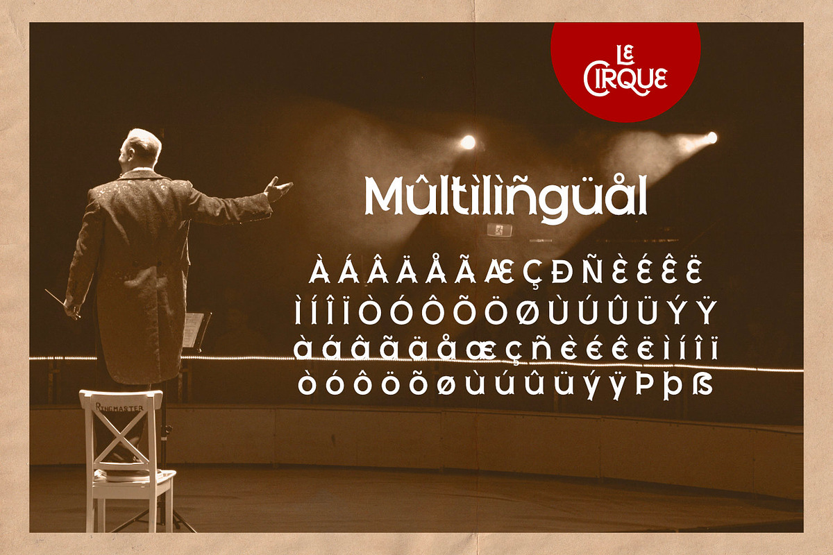 Le Cirque - Parade Type, a Font by ikiiko (Photo 7 of 7)