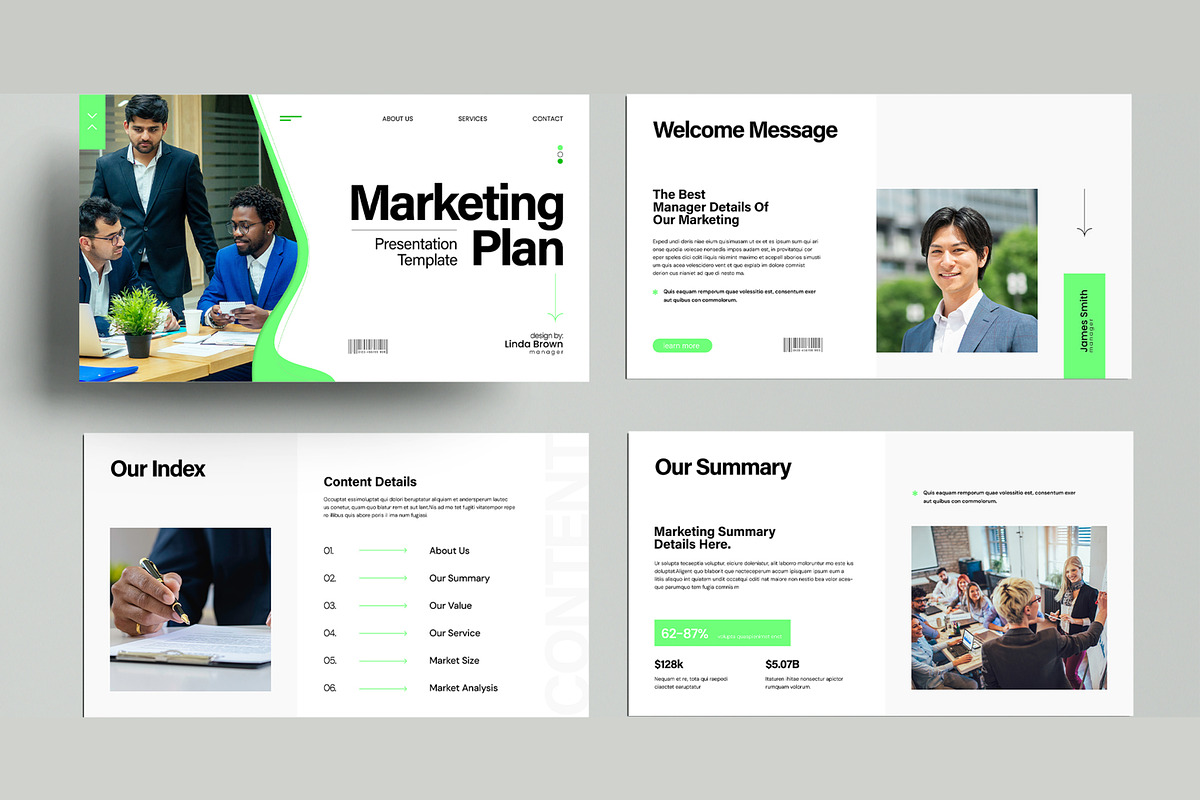 Marketing Plan Presentation Template, a Presentation Template by MightyDesign (Photo 2 of 8)