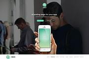 Urban - One Page App Landing (PSD), an App Template by gbobbd (Thumbnail 2 of 2)