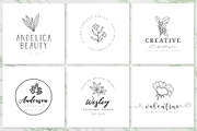 200 Hand Drawn Feminine Logo Bundle, a Branding & Logo Template by XpertgraphicD (Thumbnail 16 of 61)
