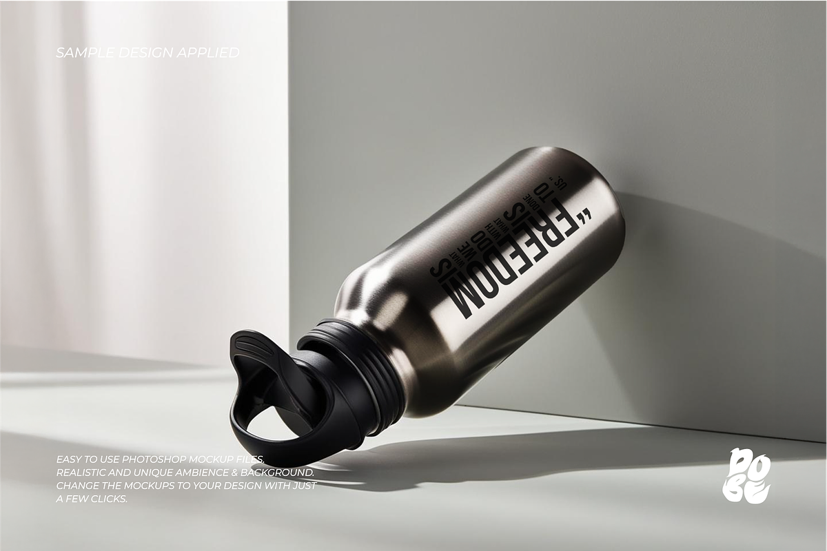 Stainless Steel Tumbler Mockup, a Cups & Container Mockup by DOBE Studio (Photo 2 of 6)