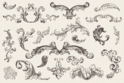 150 Vintage Vector Elements. Vol3., a Decorative Illustration by Anna Studio (Thumbnail 3 of 5)