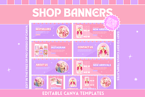Shop Banner Templates - Colorful, a Shopify Template by SunshineStudioBoutique