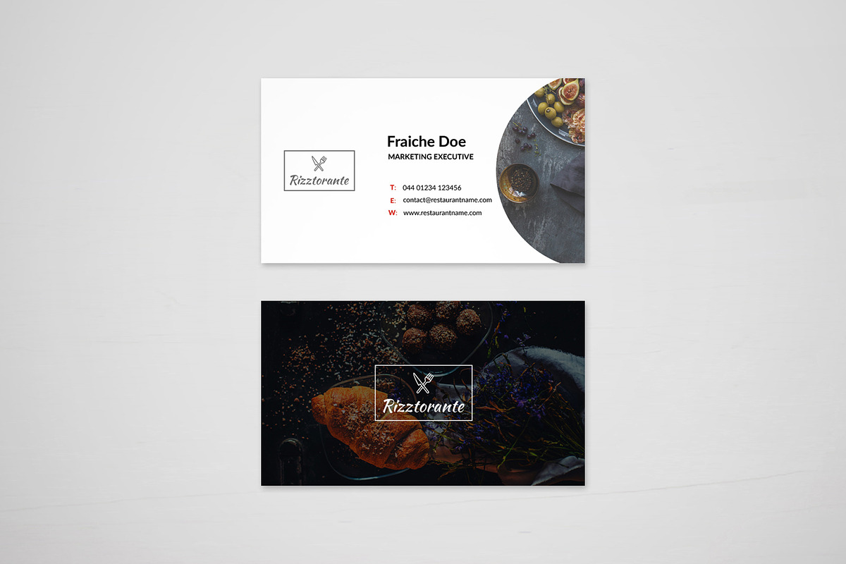 Restaurant Business Card, a Print Template by stefandigital (Photo 1 of 3)