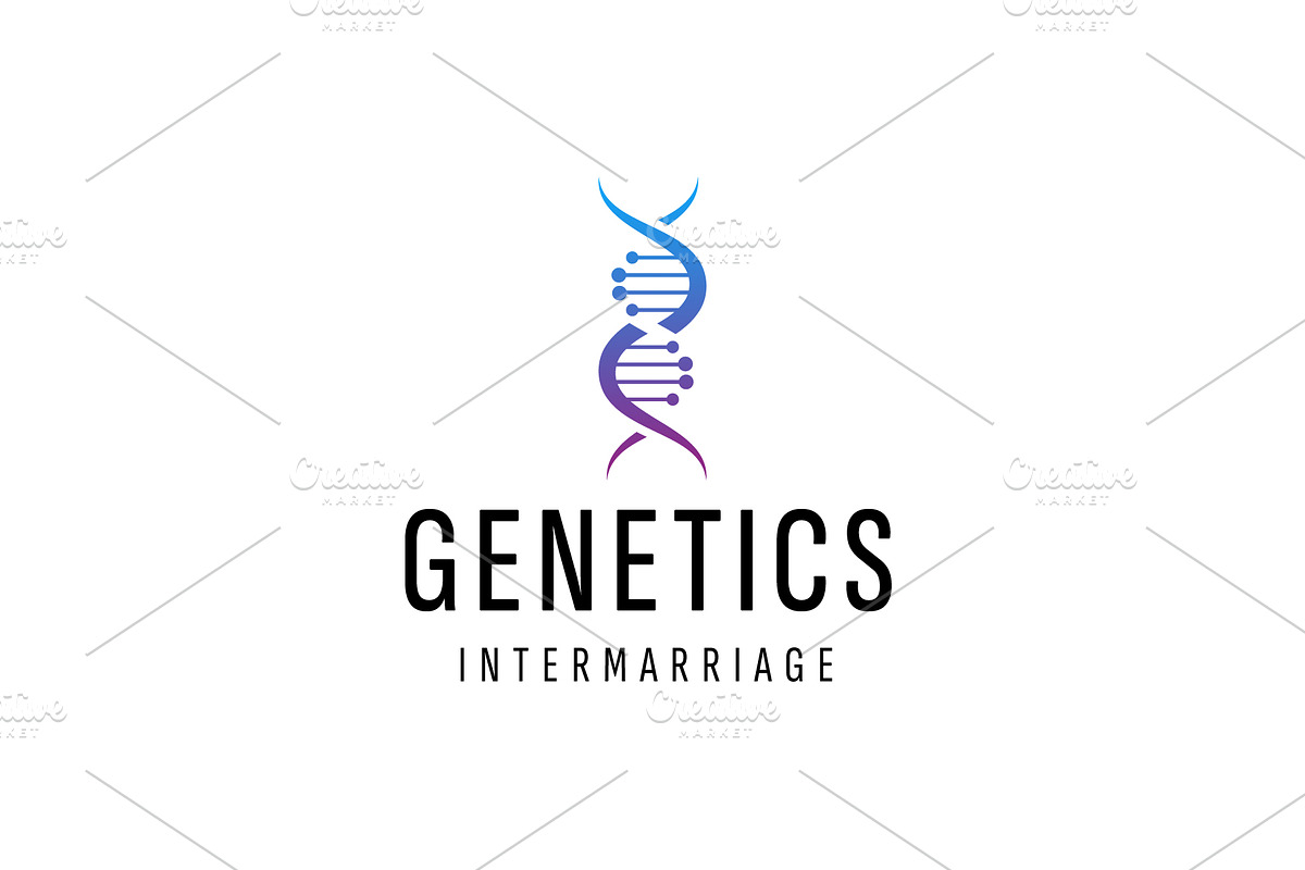 genetics logo illustration, a Branding & Logo Template by Dyn Studio