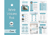 Airbnb Welcome Book Template - Blue, a Poster Template by Templatables (Thumbnail 1 of 11)