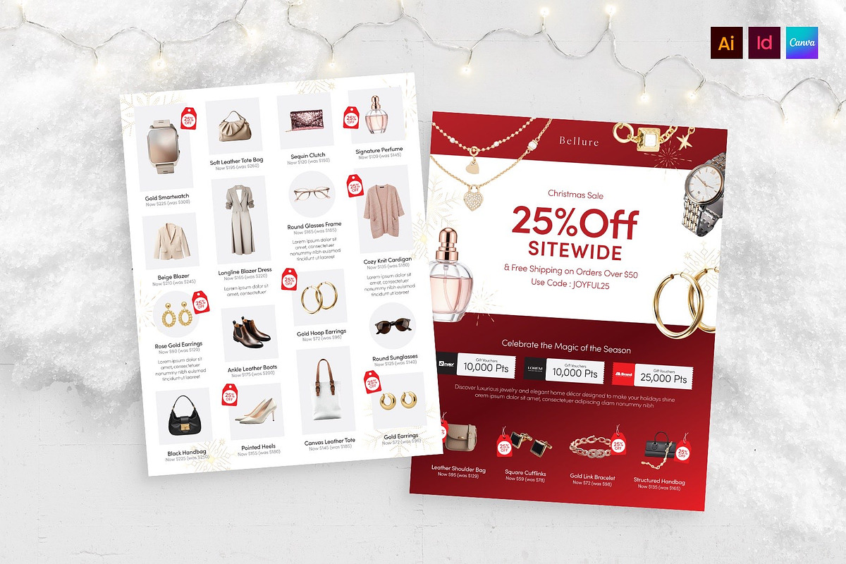 Christmas Sale Catalog Poster, a Flyer Template by BrandPacks (Photo 2 of 5)