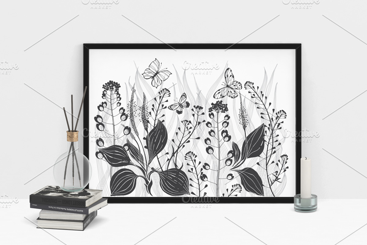 Wildherbs and flowers. Compositions., a Decorative Illustration by maritime_m (Photo 10 of 12)