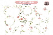 Soft Pink Watercolor Flowers, an Illustration by TatiMockup (Thumbnail 2 of 4)