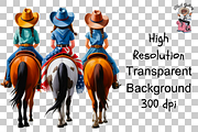 10 Patriotic Cowgirls PNG Clipart, a Graphic by Clipart Bloom (Thumbnail 11 of 11)