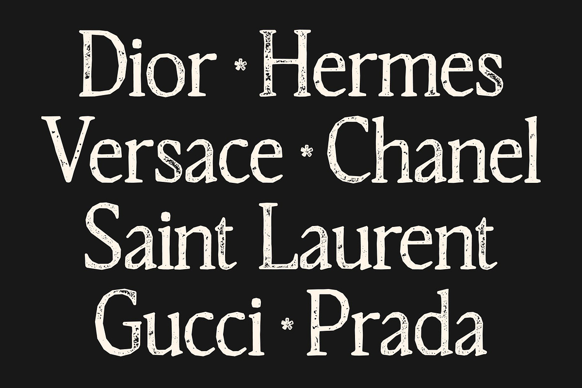 CS Quinzel Stamp, a Serif Font by Craft Supply Co. (Photo 4 of 8)