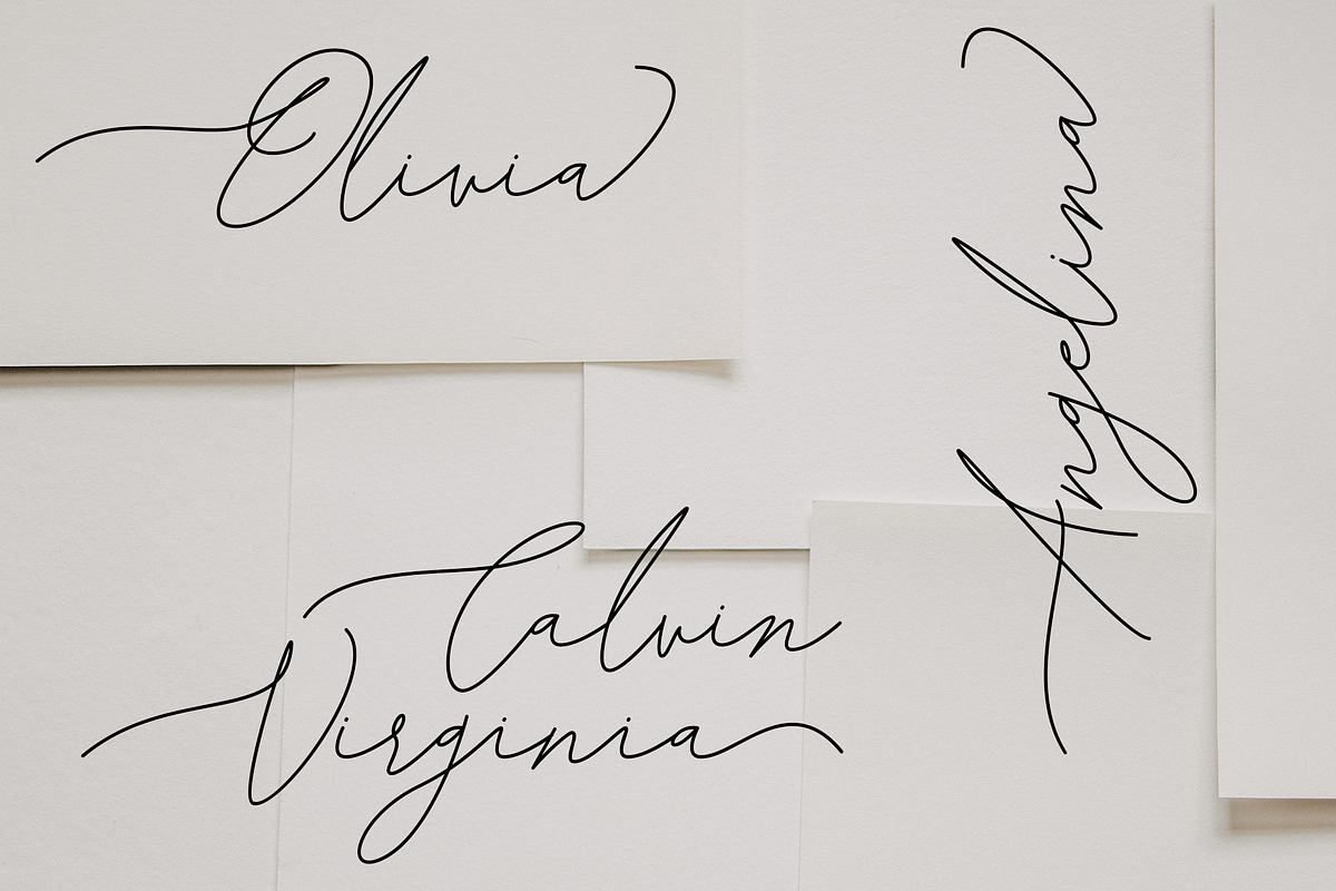 Knox Migdalia - modern calligraphy, a Script Font by Fontcastle (Photo 8 of 14)