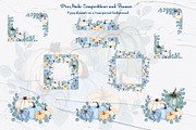 Blue Pumpkins Watercolor Clipart, a Food Illustration by BarvArt (Thumbnail 4 of 6)