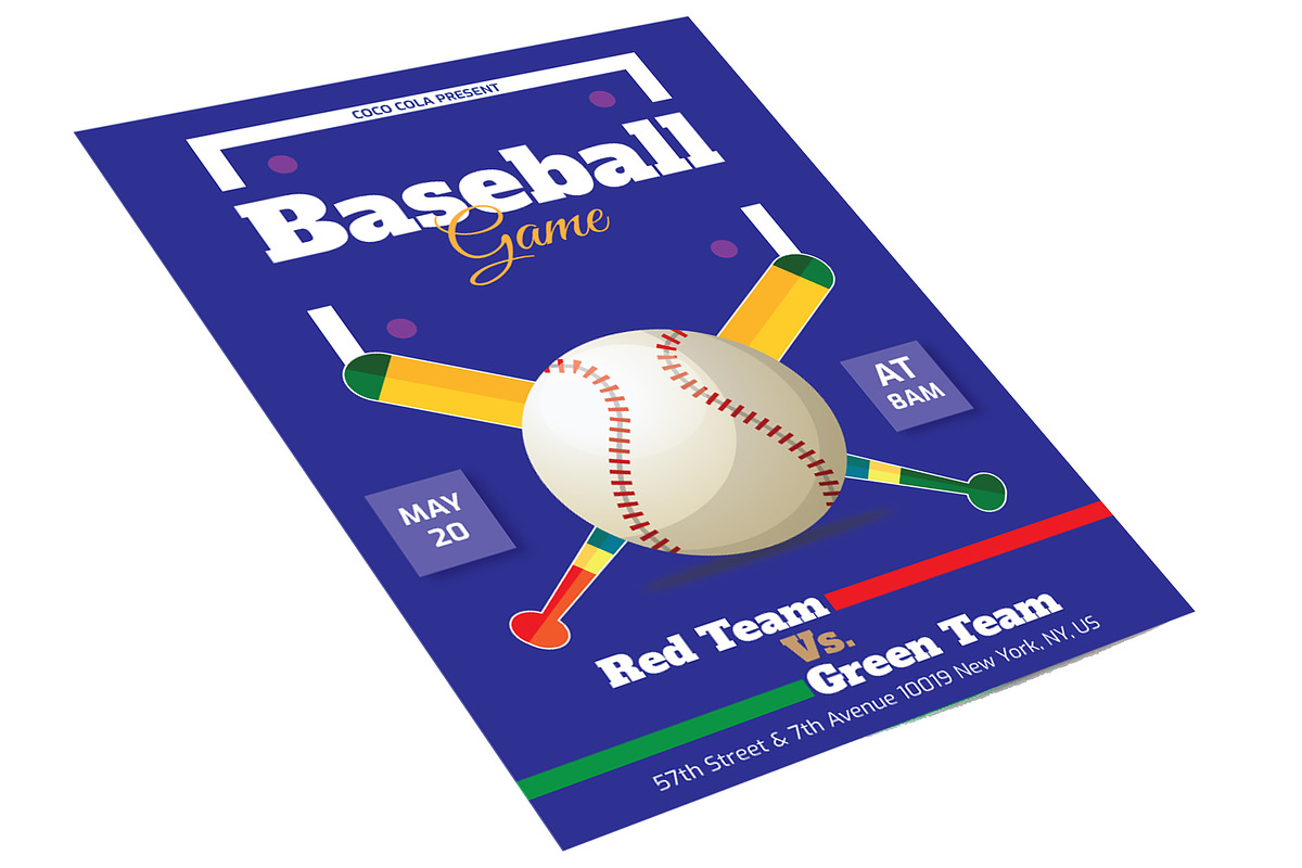 Baseball Sport Flyer, a Flyer Template by PenciGraphics (Photo 2 of 2)