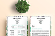 Floral CV / Resume tamplate / N, a Resume Template by Showy68 Template (Thumbnail 4 of 5)