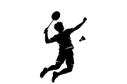 60 Badminton Player Smash Silhouette, a Person Illustration by Amazin_art (Thumbnail 21 of 37)
