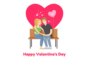 Happy Valentines Day Poster Merry