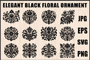 Elegant Black Floral Set, an Object Graphic by jahid234 (Thumbnail 1 of 13)