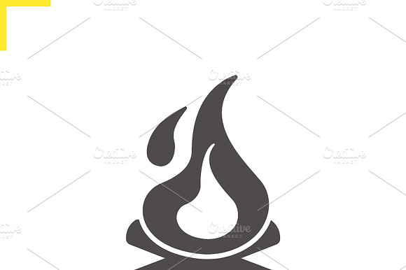 Campfire Icon. Vector