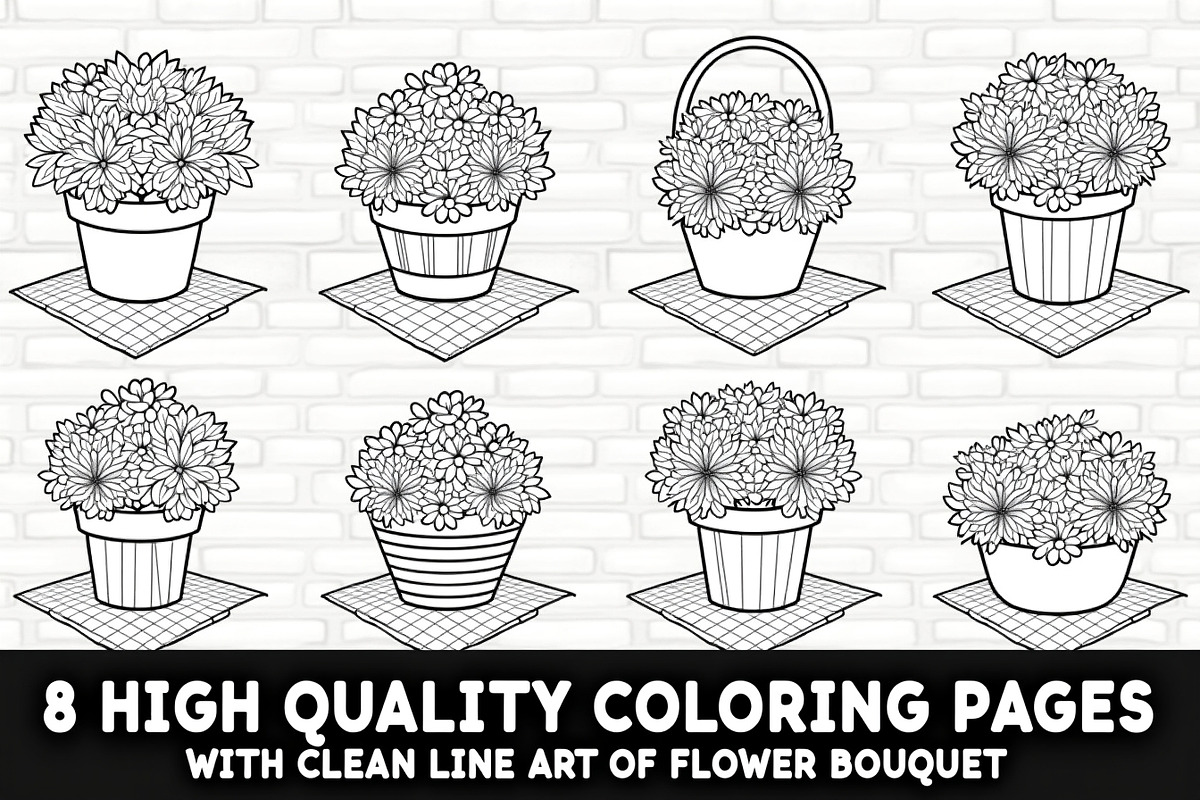 Flower Basket Bundle, an Illustration by musafir_fashion (Photo 1 of 9)