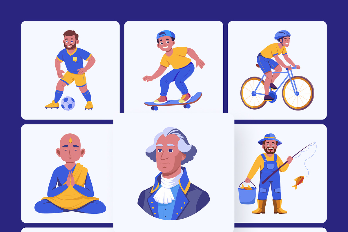 People Character Illustration Set, a Person Illustration by Brickclay (Photo 9 of 10)