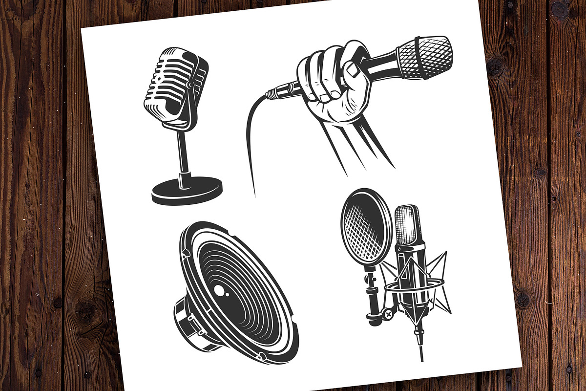 Microphone, a Branding & Logo Template by DOBROGRAPH (Photo 5 of 7)