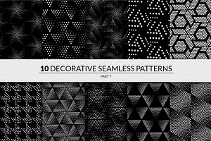 144 Seamless Pointillism Patterns