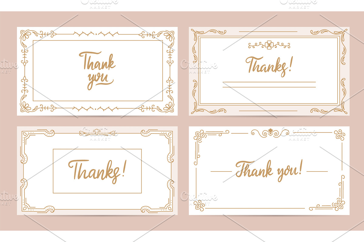 Thank you cards design. Thanks card, an Illustration by Valerie Bodnar