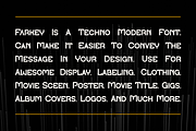 Farkey - Modern Techno Font, a Sans Serif Font by Viswal Studio (Thumbnail 2 of 10)