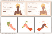 Gua Sha face massage collection, an Illustration by KeronnArt (Thumbnail 4 of 10)