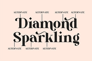 Diamond Sparkling Serif Font LS