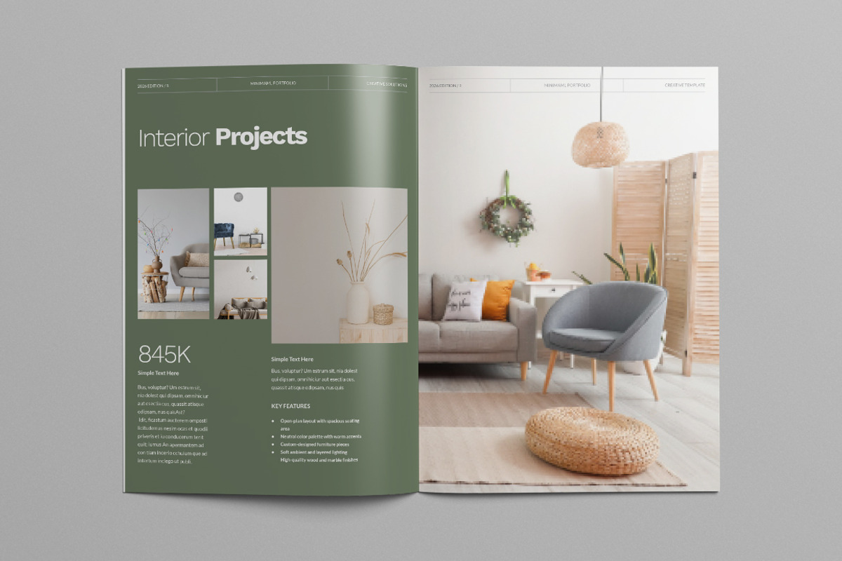 Portfolio Template Canva, a Brochure Template by Pixelpick (Photo 5 of 9)