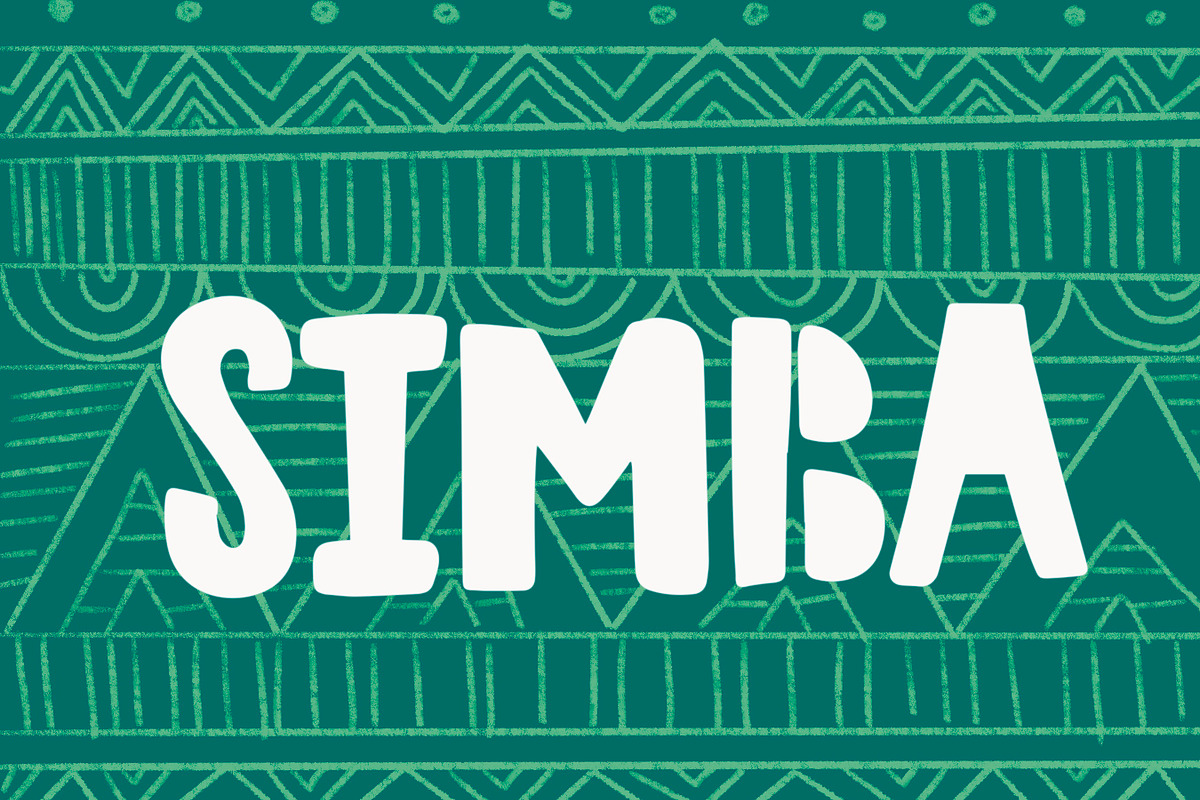 Simba Block Sans-Serif Font