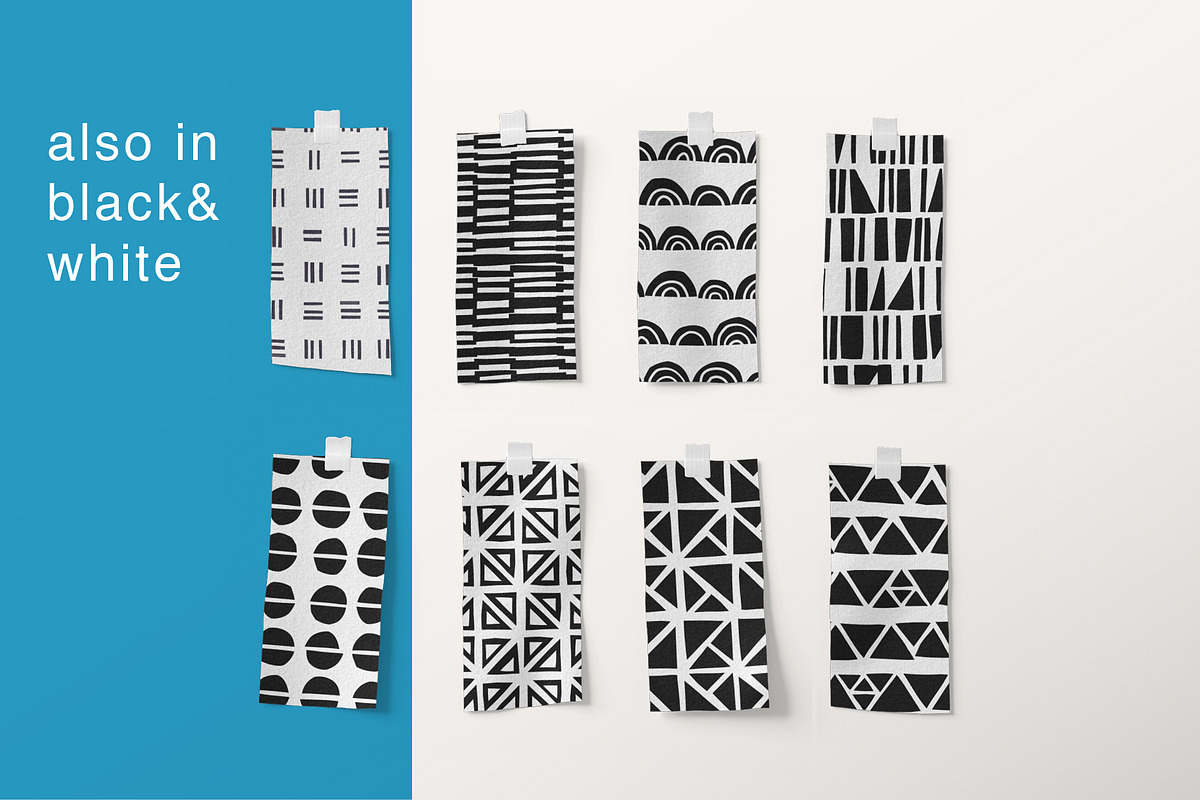Color geometric seamless patterns, a Pattern Graphic by Magnia (Photo 5 of 9)