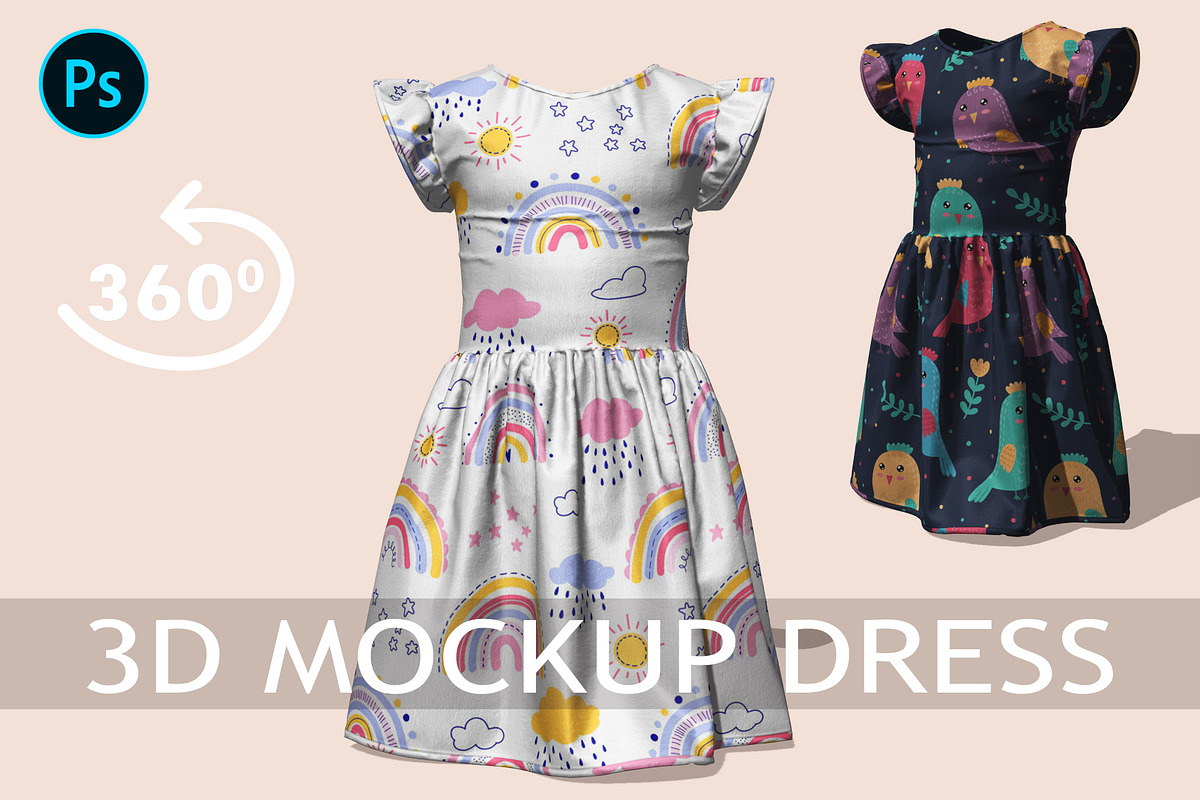 3D Mockup Dress, an Advertising Mockup by PudraART (Photo 1 of 10)