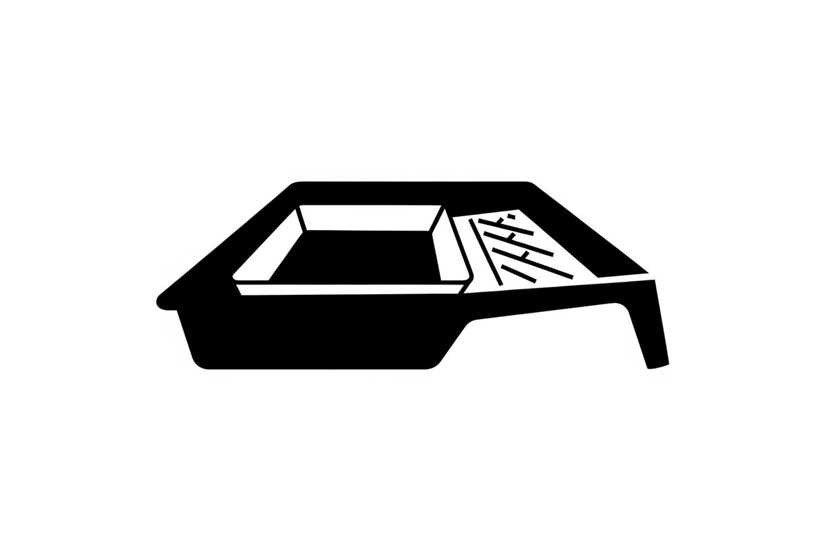 Paint Roller Tray Icon Silhouette, an Icon by hafijul (Photo 6 of 10)