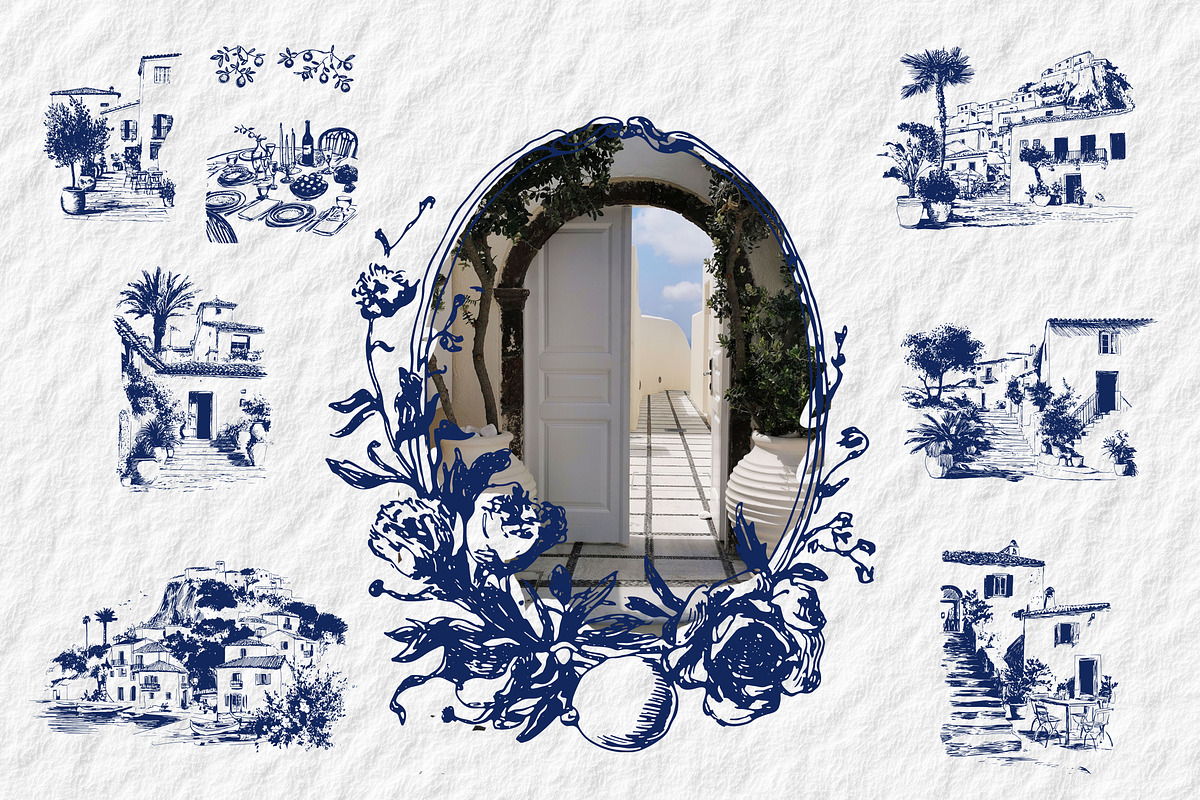 Mediterranean aesthetics, a Decorative Illustration by Chikovnaya (Photo 15 of 17)