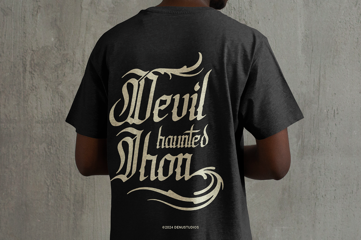 Syclone | Blackletter Typeface, a Blackletter Font by Denustudios (Photo 7 of 12)