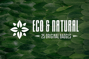 Eco and Natural Logo and Badges